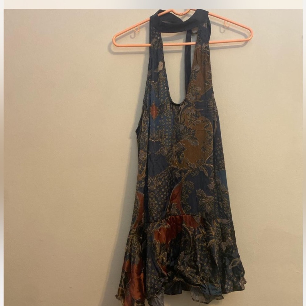 Free People Backless Multicolor Dress